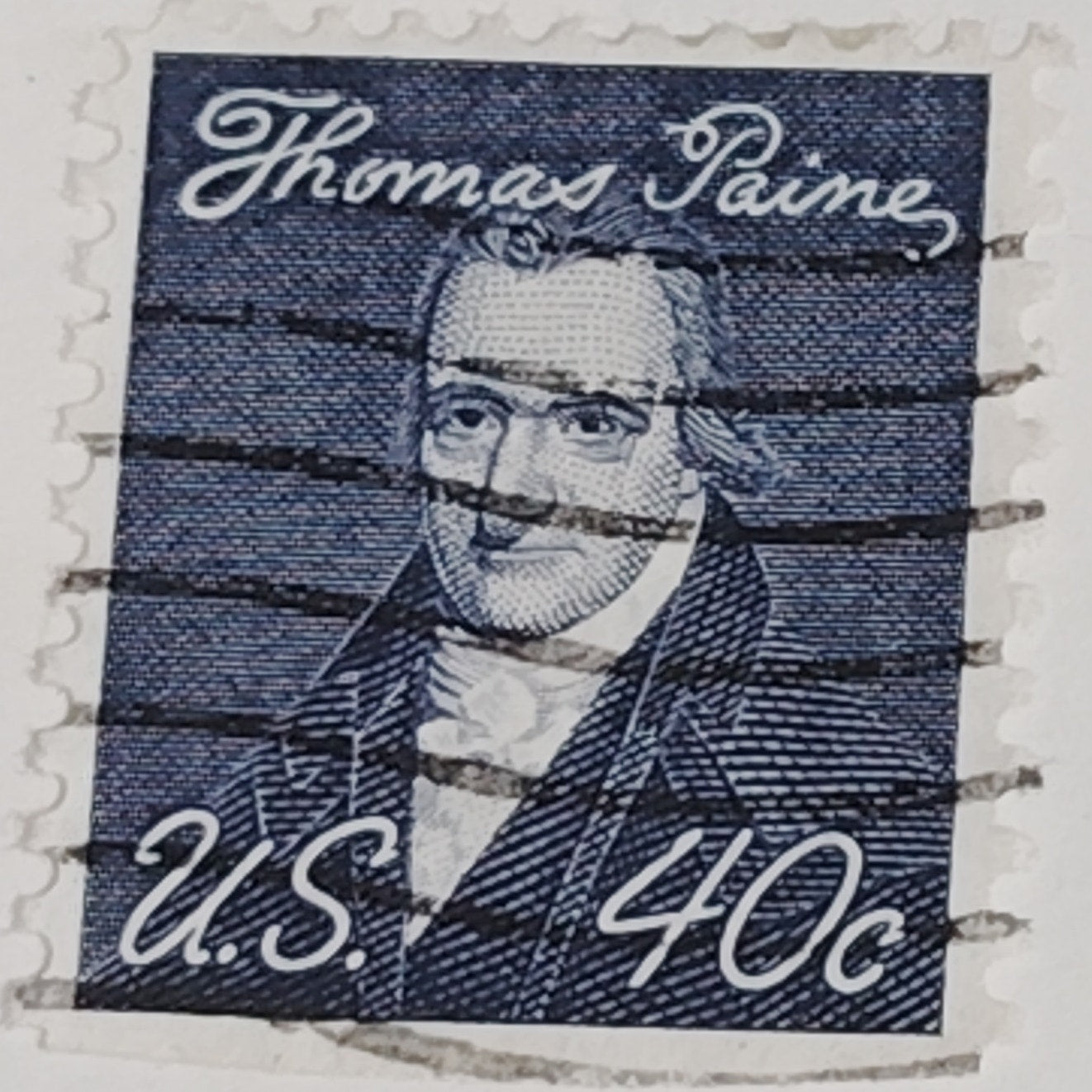 1968 40¢ Thomas Paine Stamp – Prominent Americans Series – Scott #1292 – Author