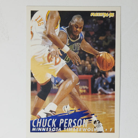 1994-95 Fleer Chuck Person Card No. 134 – Timberwolves – Forward – VG/EX