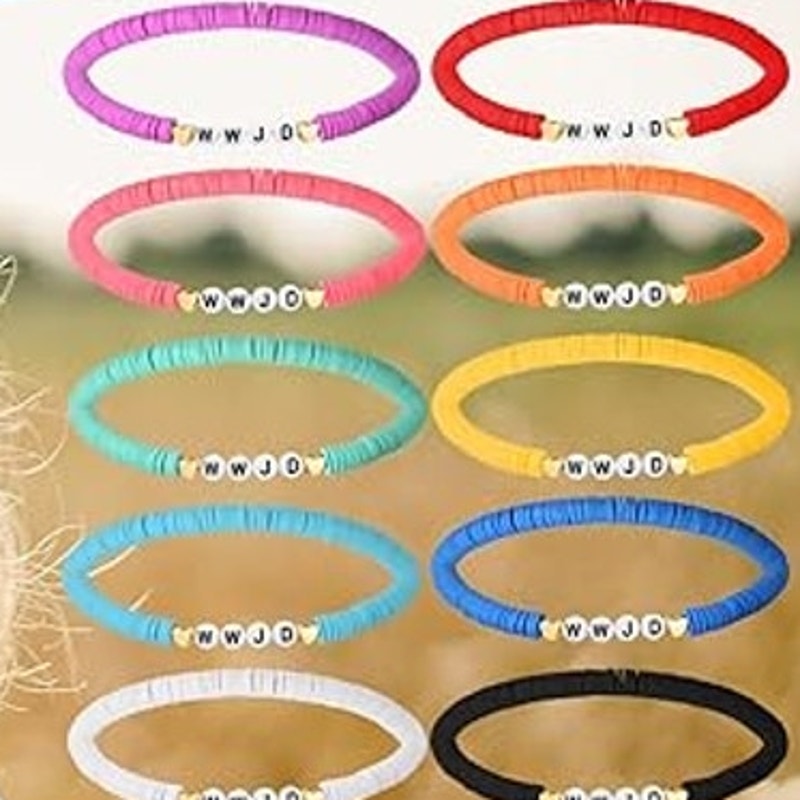 Landical 12‑Pack WWJD Bracelets – Christian Inspirational Gifts, Mixed Colors