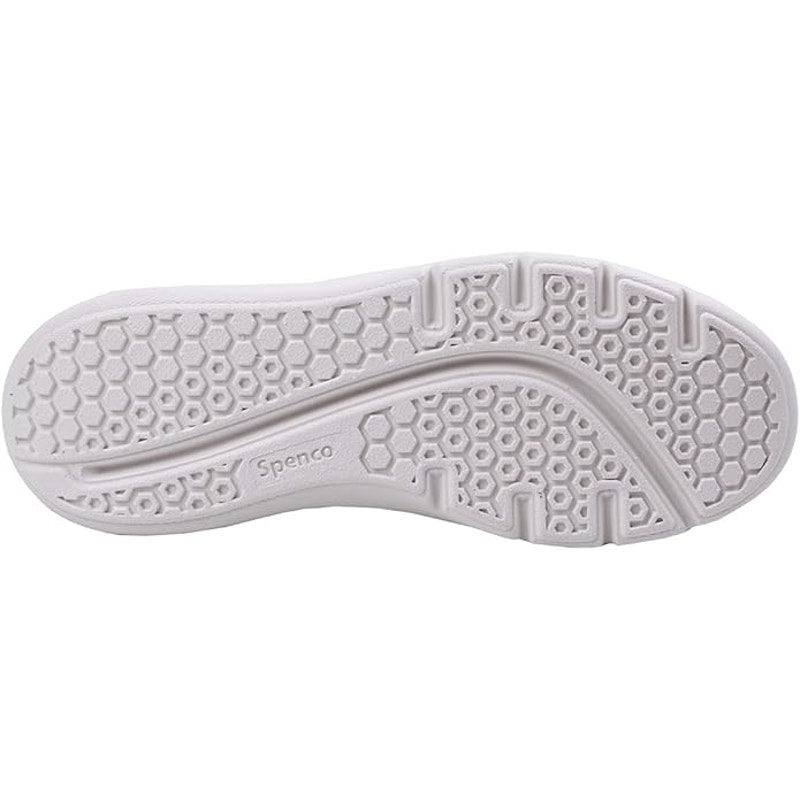 Spenco Karma Stretch Floral Sneaker, Navajo, Womens 6, Slip-On Knit Comfort Shoe