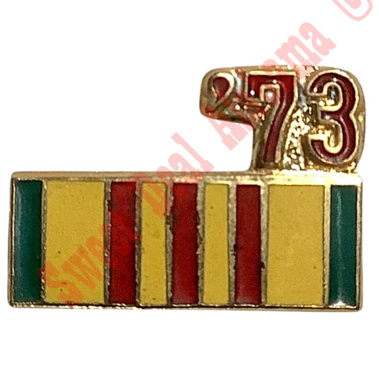 1973 Vietnam Service Ribbon- Hat, Lapel or Tie Pin 9/16"H x 7/8"W