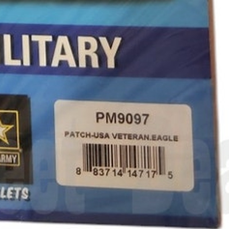 Eagle Emblems Patch – USA Veteran Eagle – 12-1/2” Embroidered, No.PM9097
