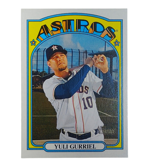 2021 Topps Heritage Yuli Gurriel 330 Houston Astros First Base VG/EX