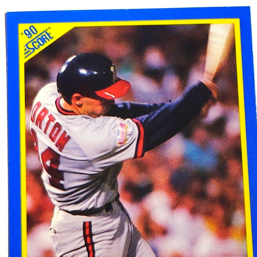 1990 Score John Orton RC #582 California Angels Rookie Catcher MLB Baseball EX
