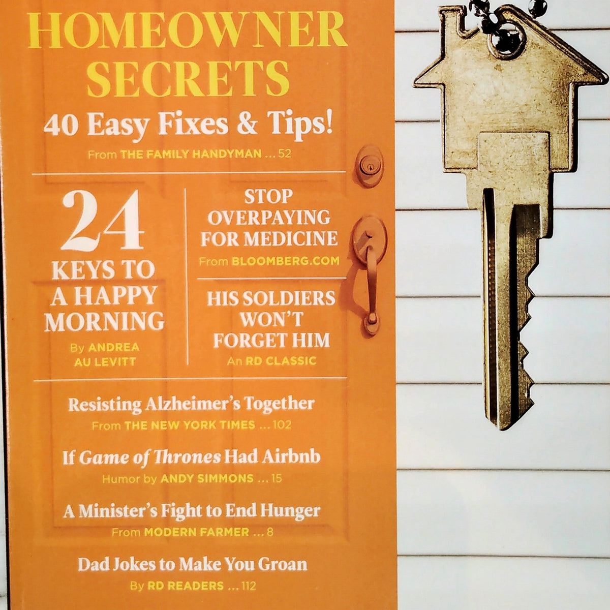 Reader's Digest June 2018 Homeowner Secrets Magazine 40 Easy Fixes & Tips