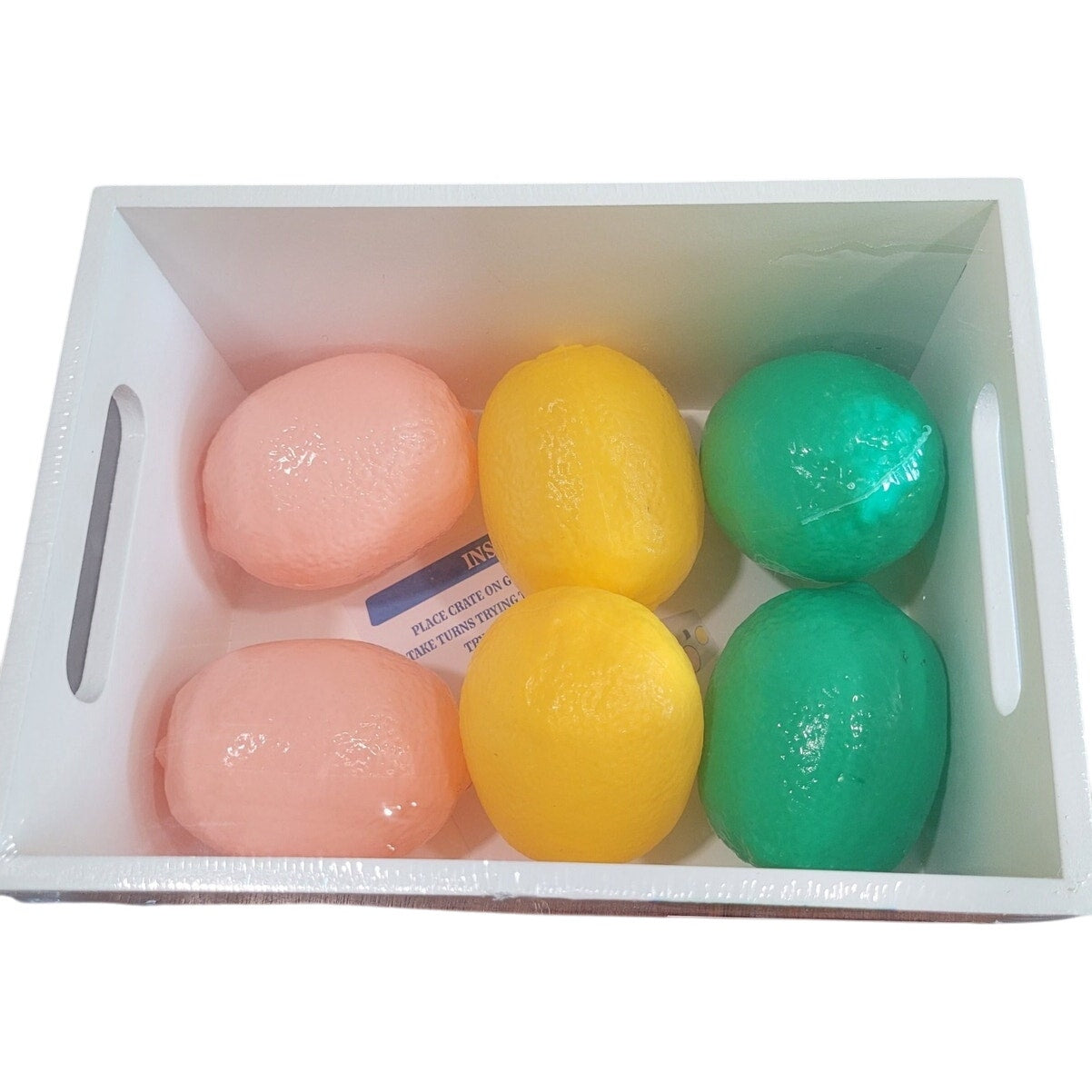 Citrus Toss Game – Target Bullseye Playground – 6pc Lemon Toss Set with Wooden Crate