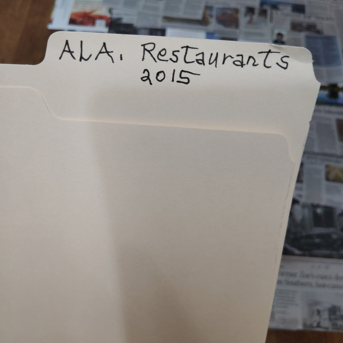 2015 Alabama Restaurant Newspaper Clippings Ephemera Collection - Local Dining