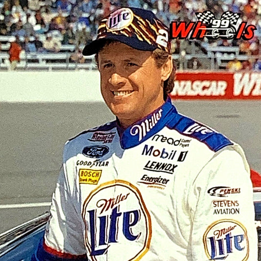 Rusty Wallace, Sponsor: Miller Lite, Card 34 1999 Wheels NASCAR Winston Cup, NM+