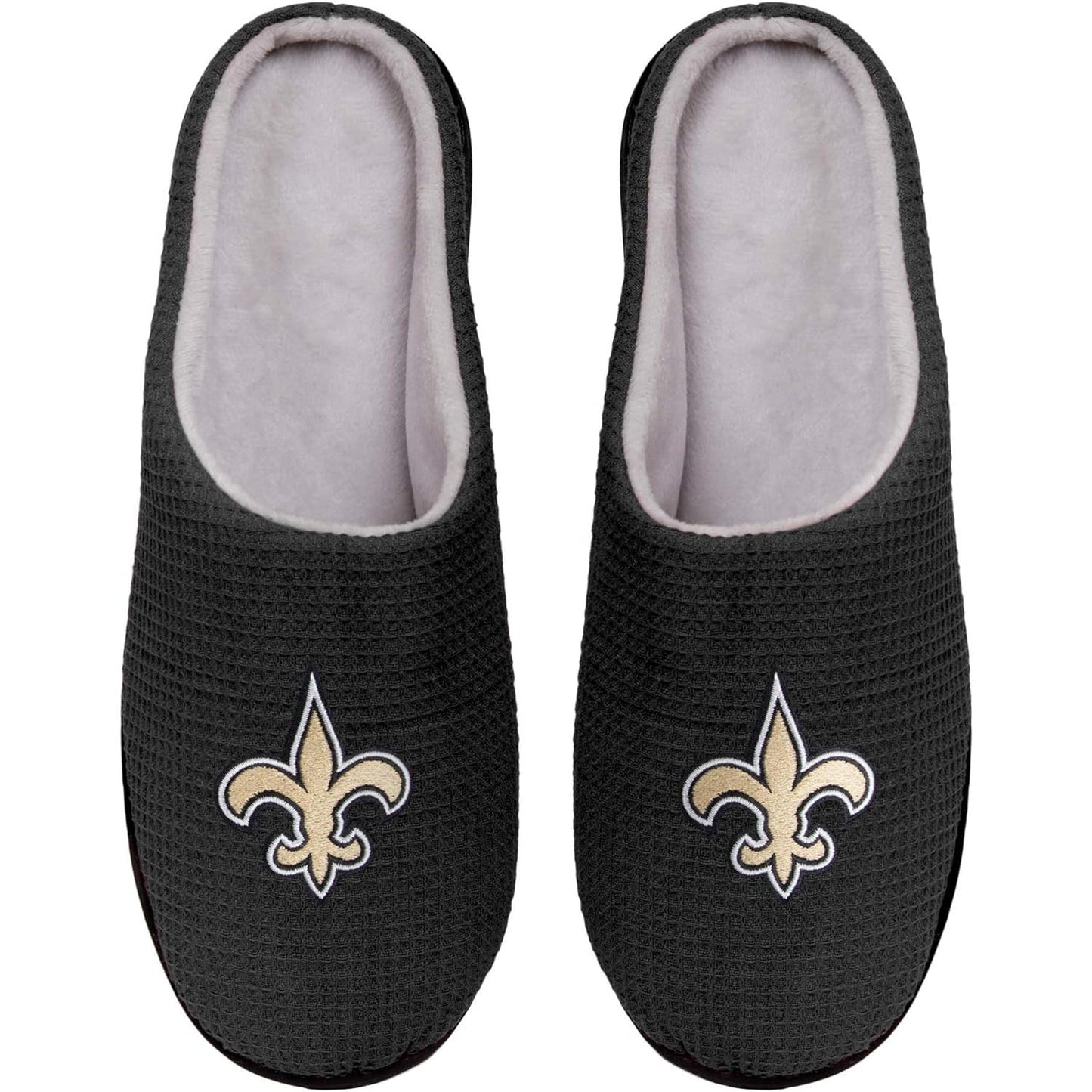 New Orleans Saints NFL Licensed Mens Memory Foam Slides - Small