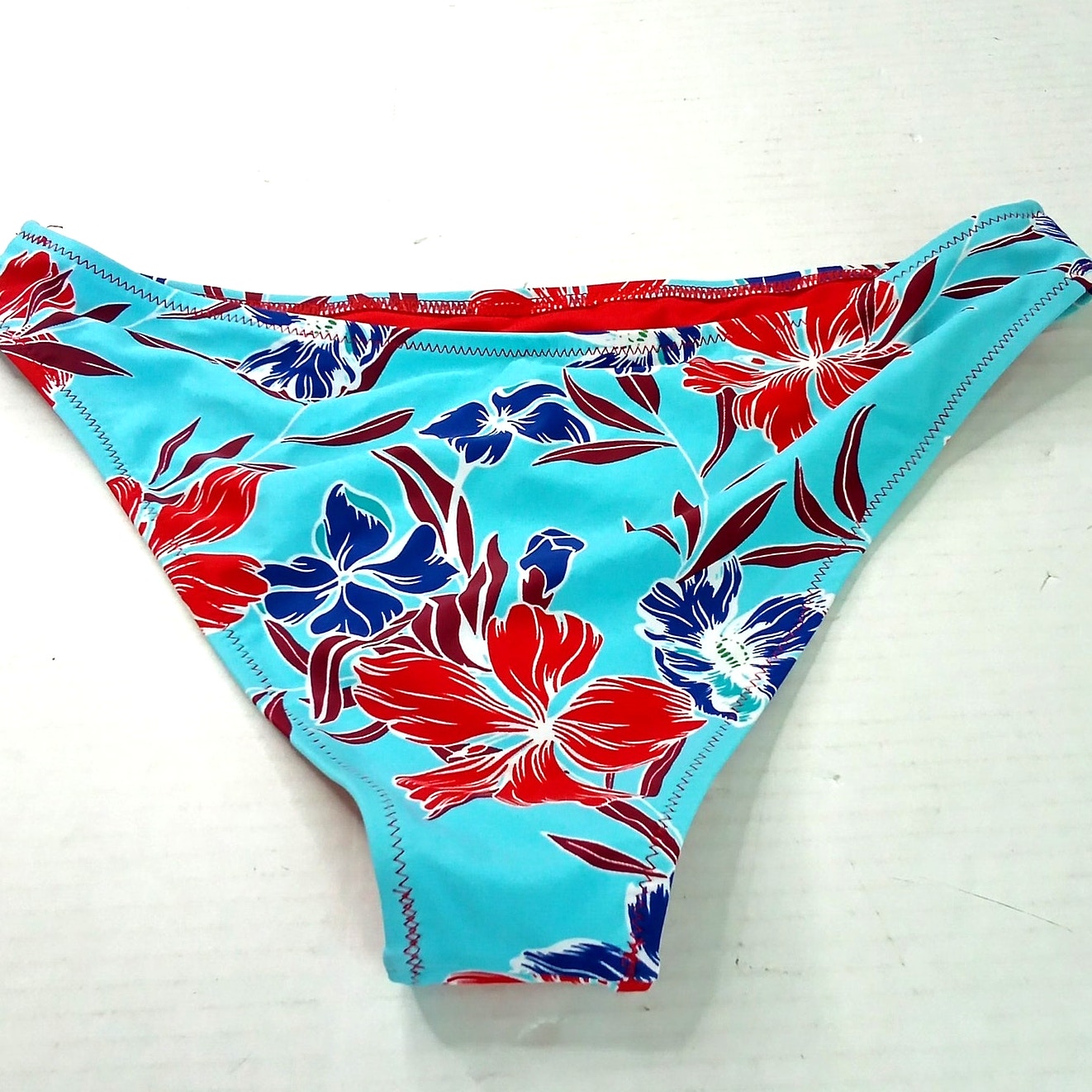 Cupshe Floral Bikini Bottoms Tropical Print High Waisted Swim Women’s Medium