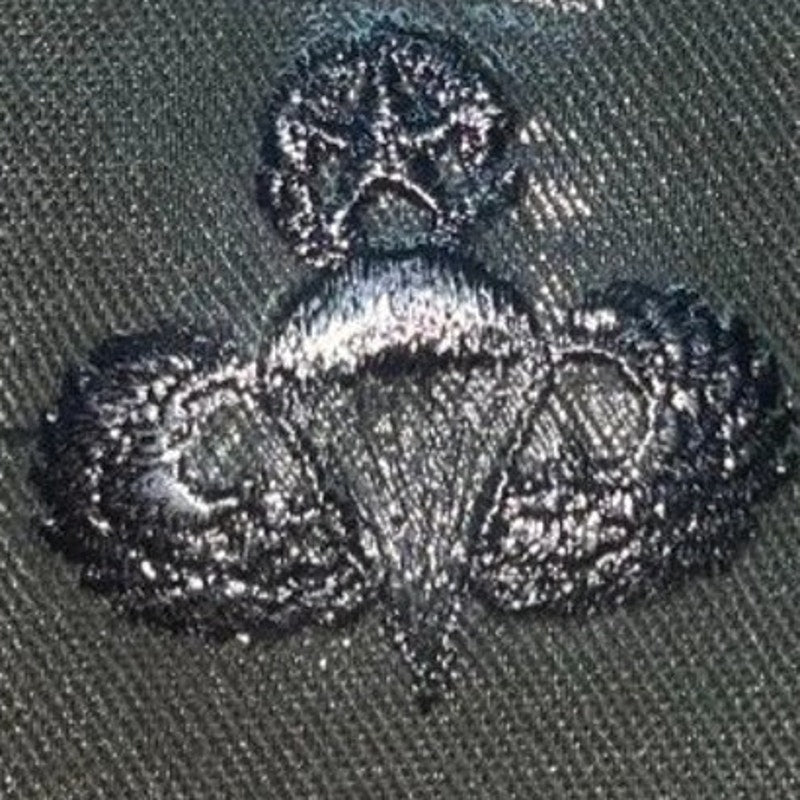 US Army Master Parachutist Badge Patch Subdued 2‑1/4" × 2‑1/4" Sew‑On