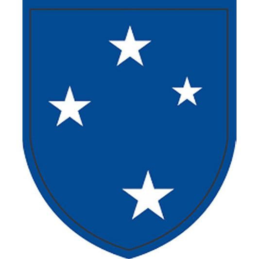 23rd Infantry Division Decal  2" x 2.5" Inside Window Mount, Vinyl Self Adhesive