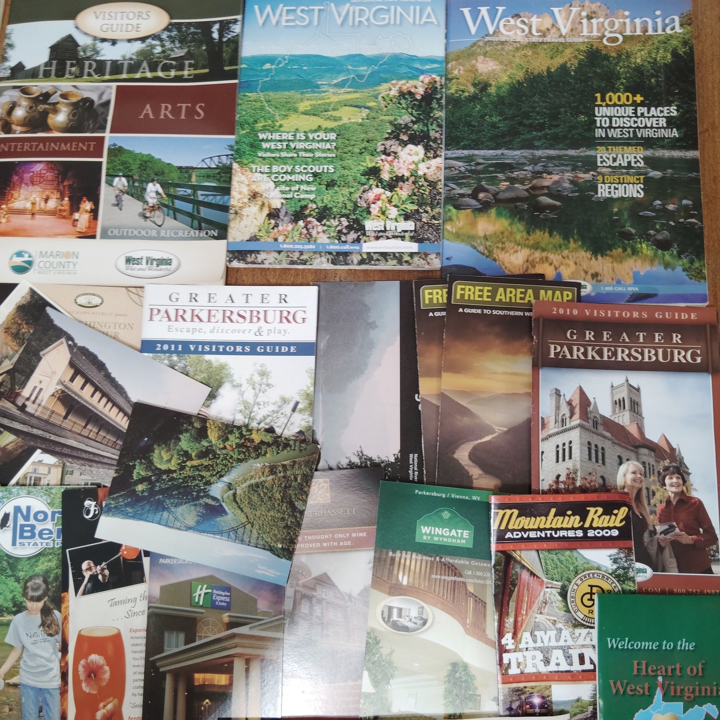 West Virginia Tourism Ephemera Lot - Brochures, Maps, Guides & Clippings