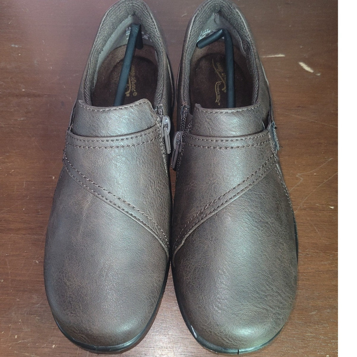 Easy Street Women’s Ariah Sneakers/Flats – Brown/Gore, Size 6M, Style: 31-9846