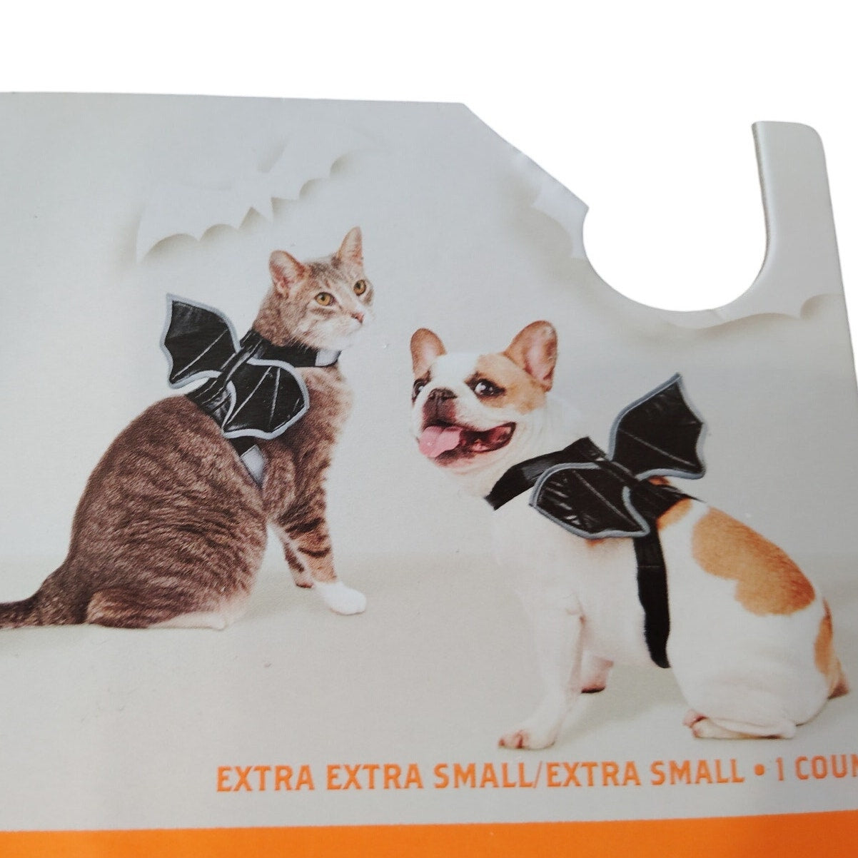 Hyde & EEK! Reflective Halloween Bat Wings Rider Costume – Dog & Cat – XXS/XS