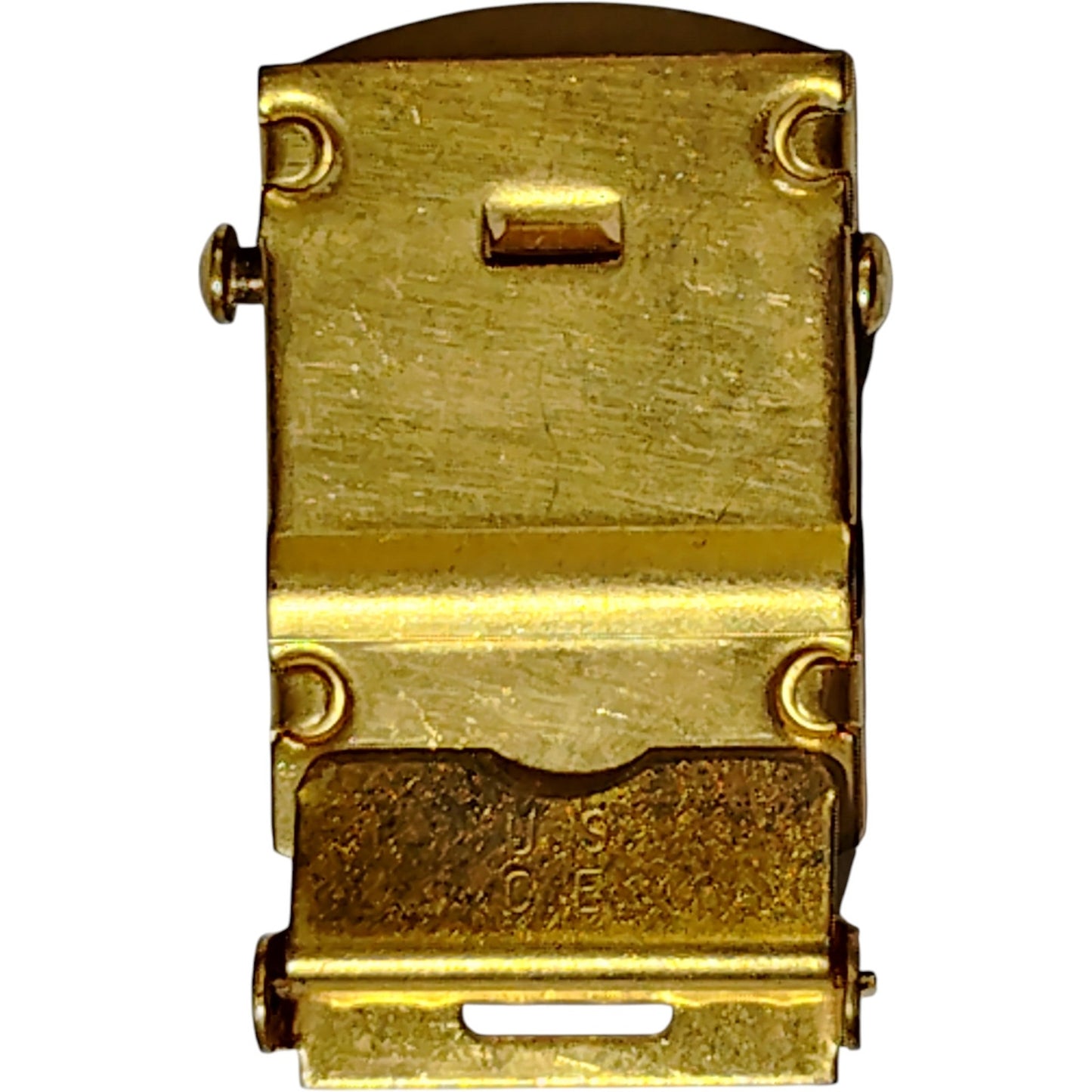 VTG Creative Edge Brass Belt Buckle – 1-5/16" Fits 1¼" Web Belts, Stamped US CE