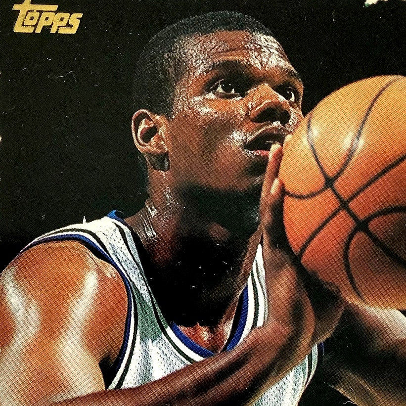 Jamal Mashburn, Dallas Mavericks, 1994 Topps Collector's Card 70, EXC/NM