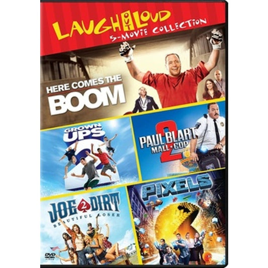 Comedy 5-Movies - Grown Ups 2 Here Comes the Boom Joe Dirt 2 Mall Cop 2 Pixels