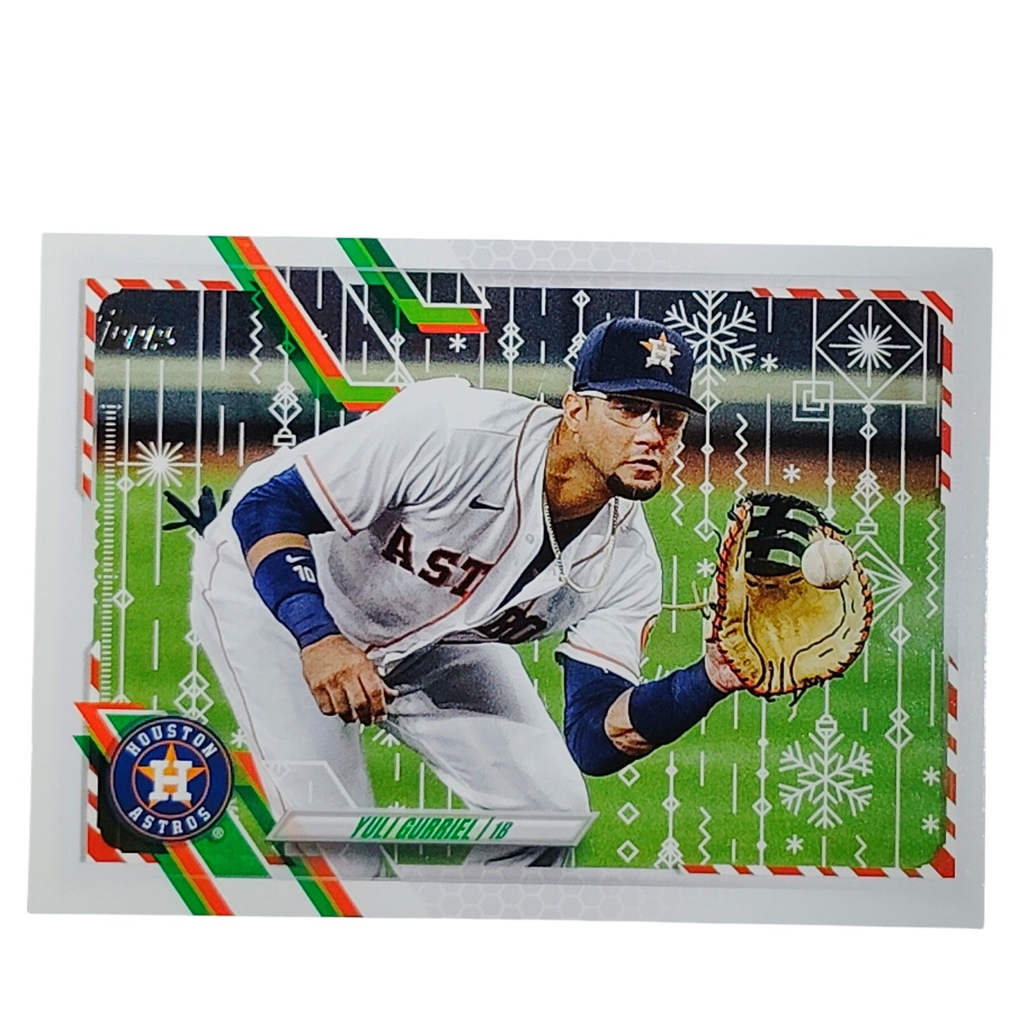 2021 Topps Holiday Yuli Gurriel HW51 Houston Astros 1B Baseball Card VG/EX