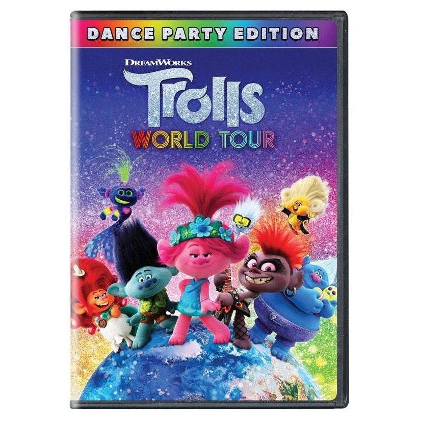 Trolls World Tour DVD 2020 Dance Party Edition Animated Family Musical Comedy