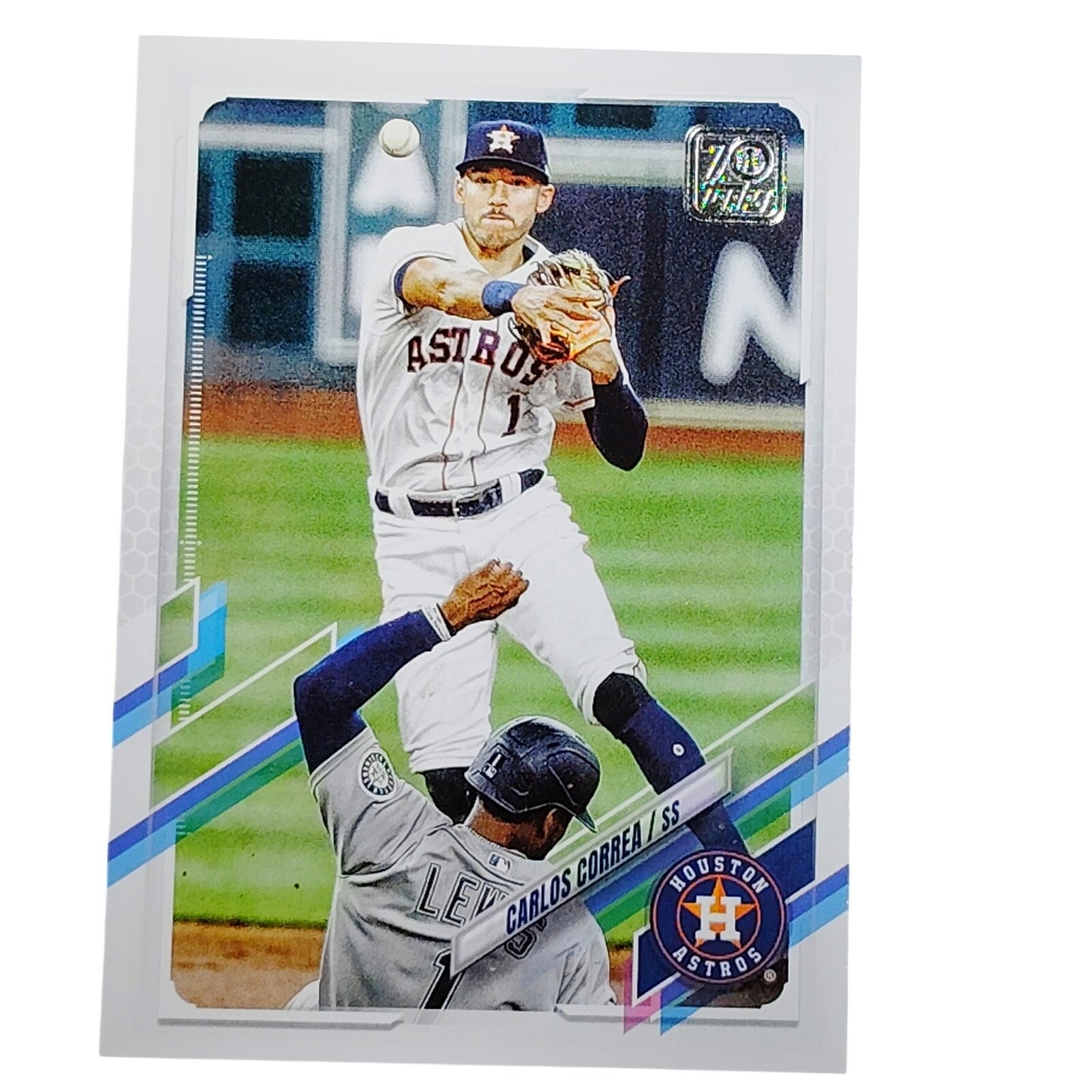2021 Topps Series 1 Carlos Correa 253 Houston Astros SS 70th Logo VG/EX