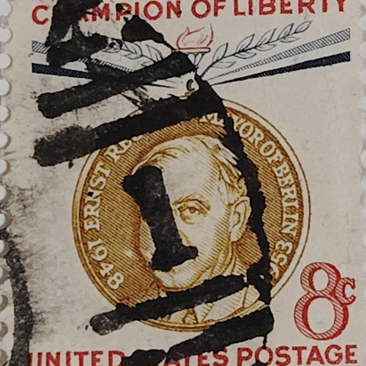 1959 Scott #1137 – 8¢ Ernst Reuter / Champion of Liberty – Canceled