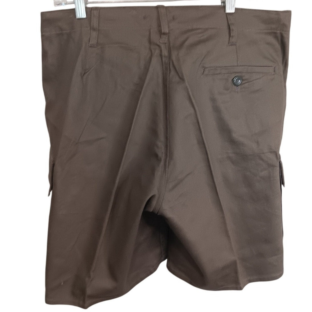German Military Moleskin Shorts - Olive Drab - Size 35"W - NSN 8415-12-155-9088