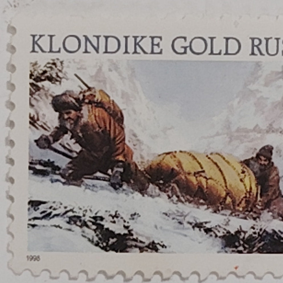 1998 Klondike Gold Rush Stamp – 32¢  New – Centennial – USA – Scott #3235