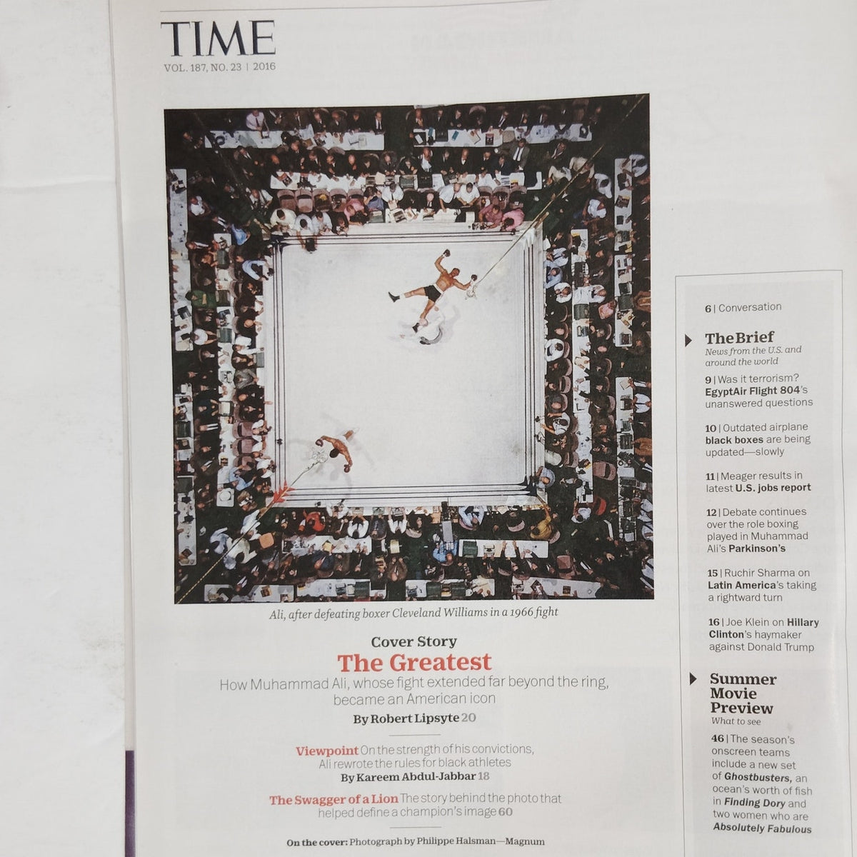 TIME Muhammad Ali The Greatest 1942-2016 Commemorative Issue June 2016