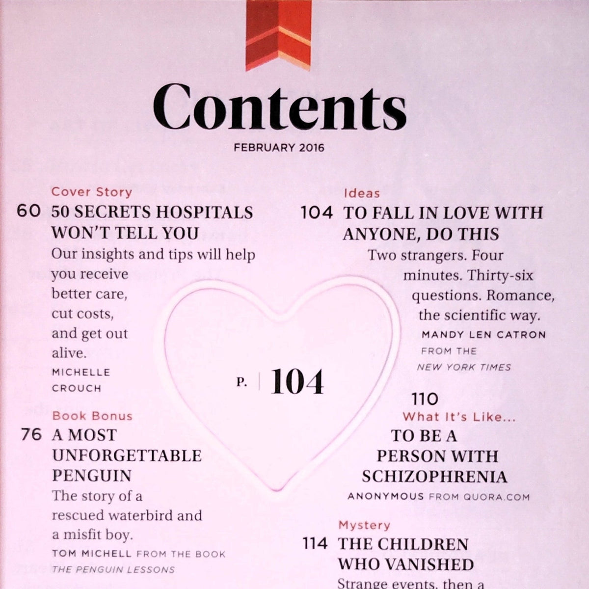 Reader's Digest February 2016 Back Issue Vol 187 No 1117 Hospital Secrets