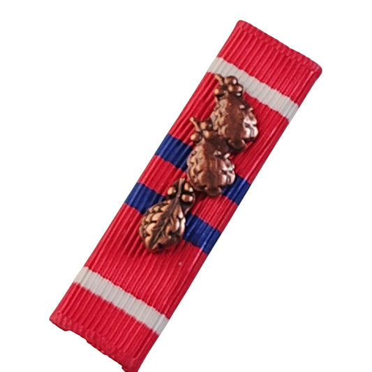 USAF NCO Prof. Military Education Graduate Ribbon w/ 3 Oak Leaf Clusters Device