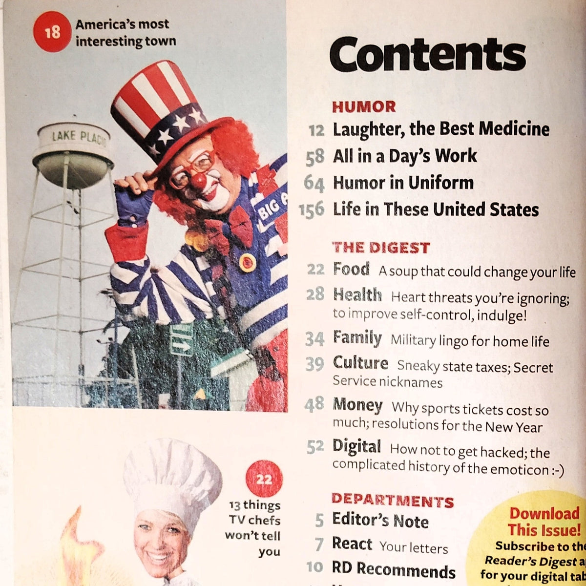 Reader's Digest January 2013 The Optimism Issue Cheer Up! Magazine Back Issue