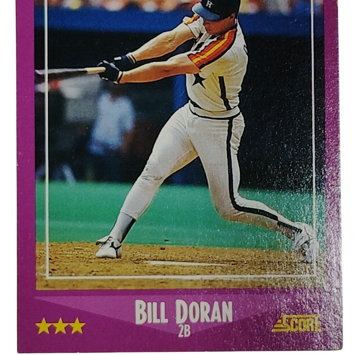 1988 Score Bill Doran Card #52 Houston Astros 2B VG/EX