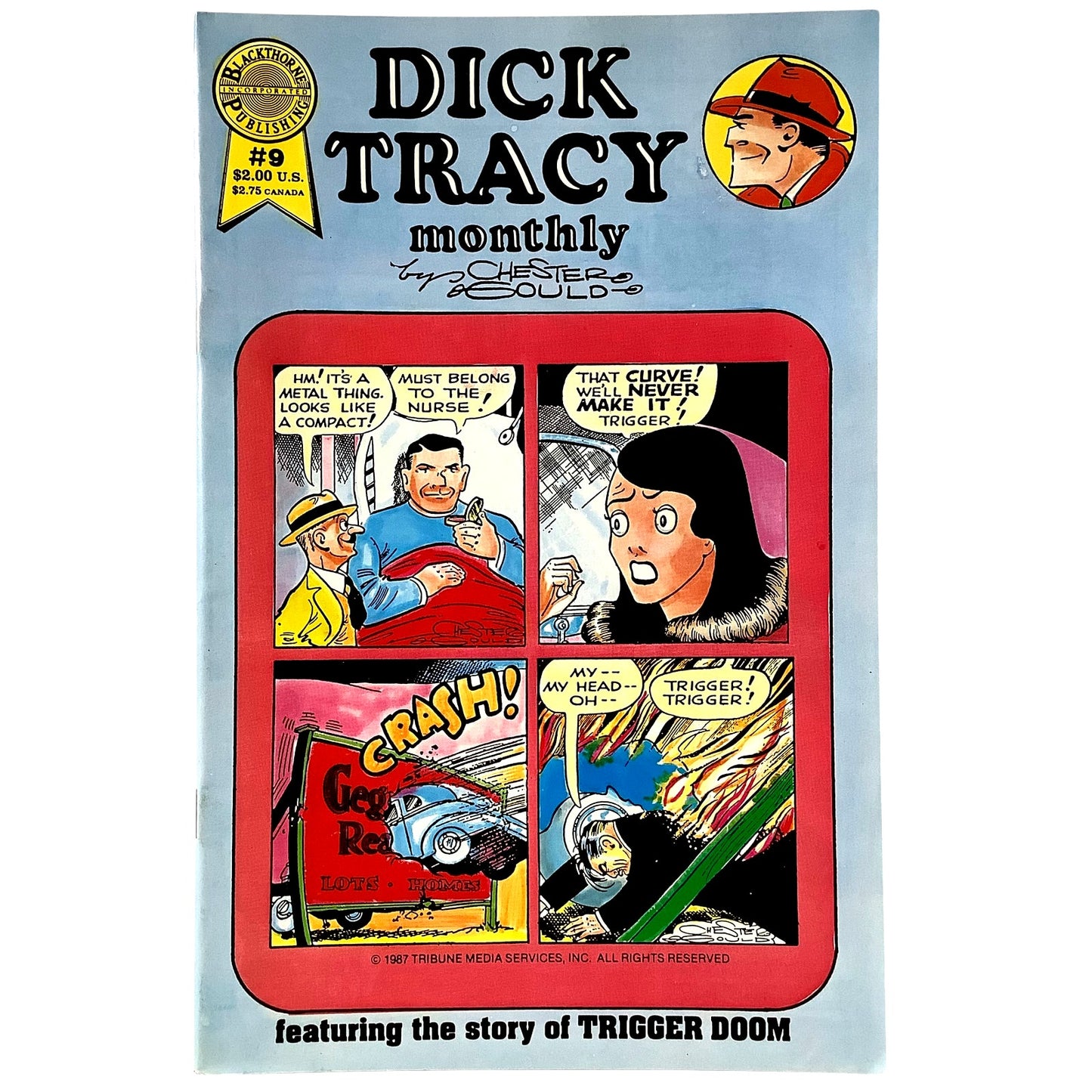Dick Tracy Monthly #9, 1941 Reprints, Jan 1987, Blackthorne Comics, NM 9.4