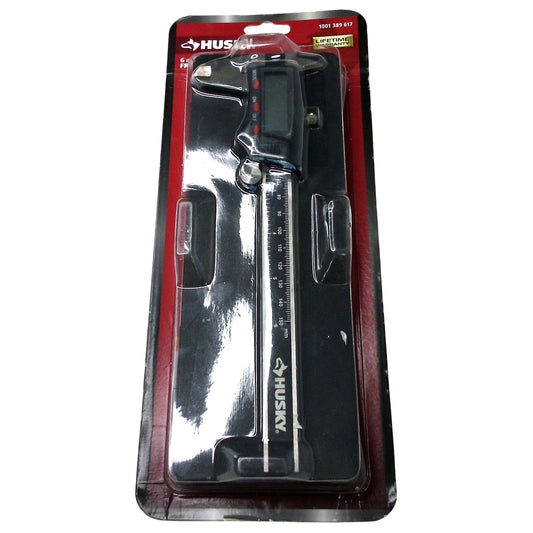 Husky 6 in. 3-Mode Digital Fractional Caliper 1467H LCD Stainless Steel