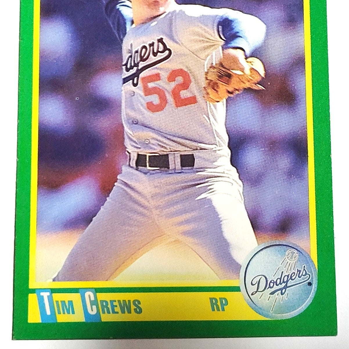 1990 Score Tim Crews #164 Los Angeles Dodgers Pitcher MLB Baseball EX