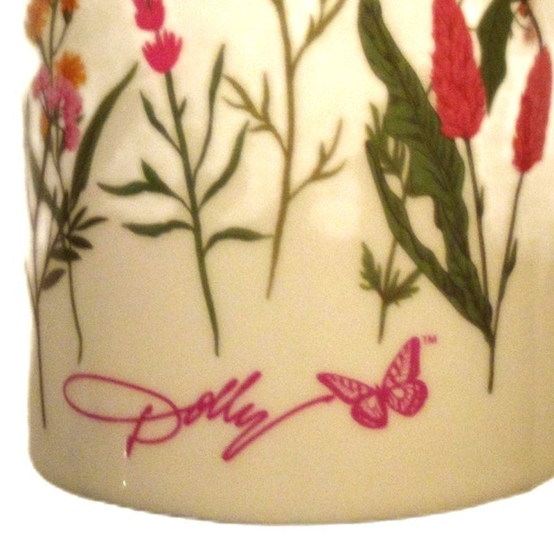 Dolly Parton Wildflower Ceramic 8" Vase Lifetime Brands Item 5338264