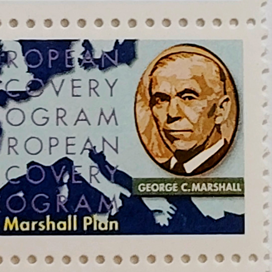 Block of 4 – 1997 USA 32¢ Marshall Plan MNH Scott 3141 Plate Block