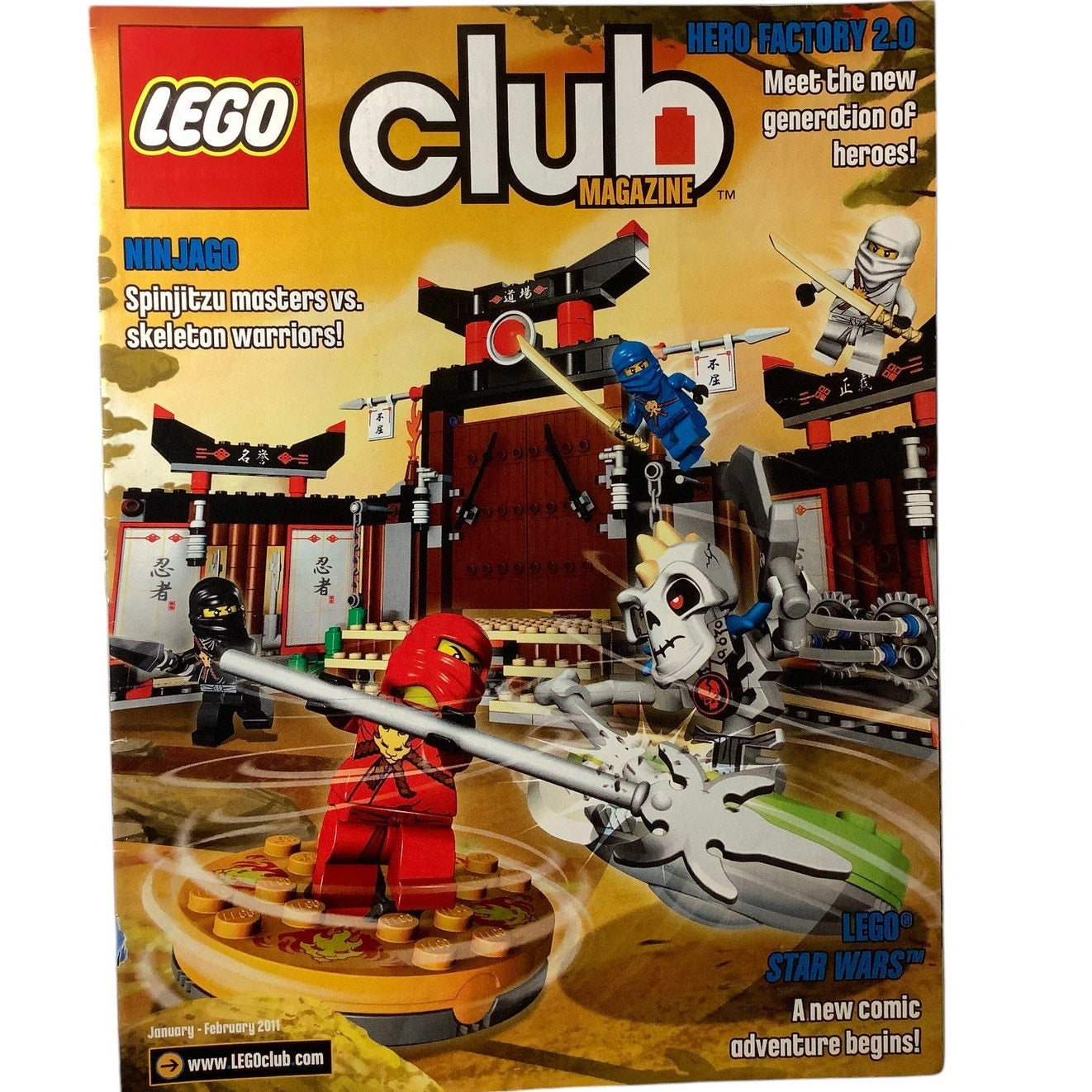 5 x Back Issues Lego Club Magazines, 5  issues from 2011-2013 Pictured