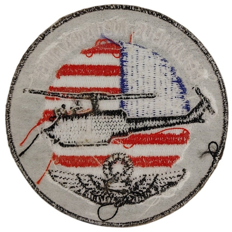 Columbus Indiana Huey Commemorative Patch 3" Dia Iron‑On or Sew‑On