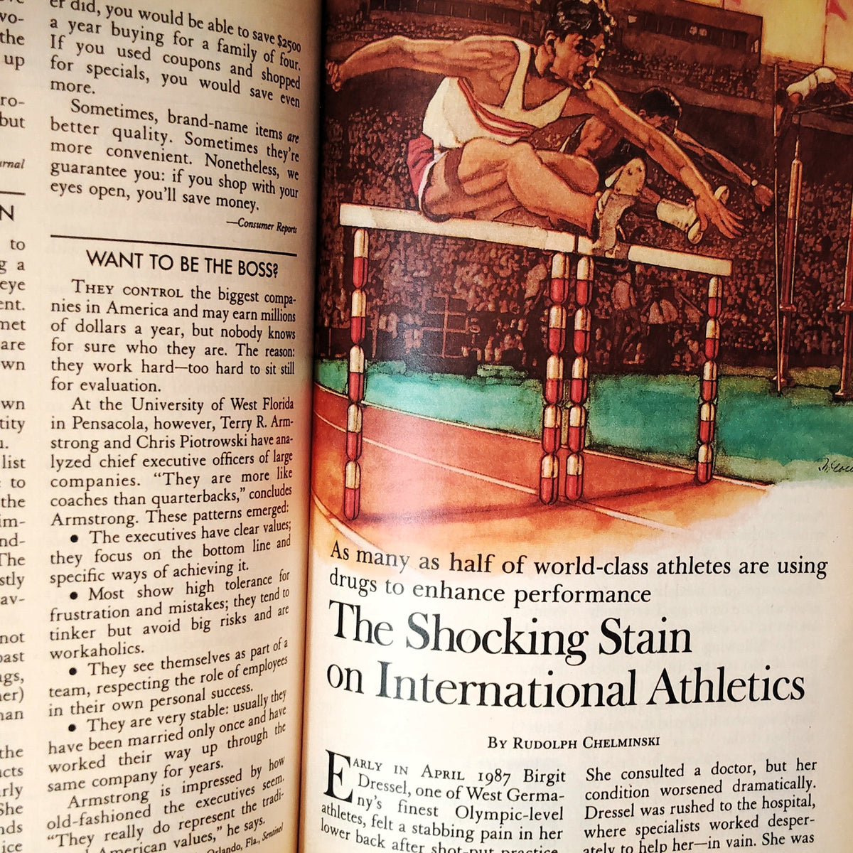 Reader's Digest August 1988 Street-Smart Secrets for Success, Willard Scott