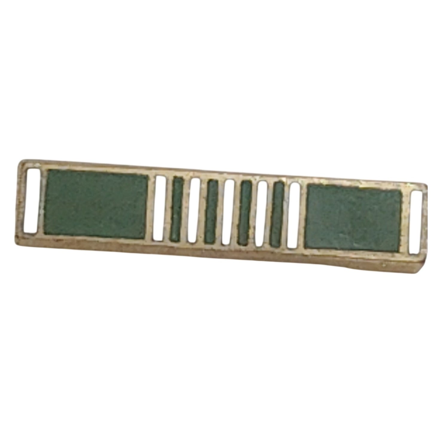 Army Commendation Medal Mini Ribbon Pin – 11/16" × 1/8" – Gold Trim - Hat, Lapel