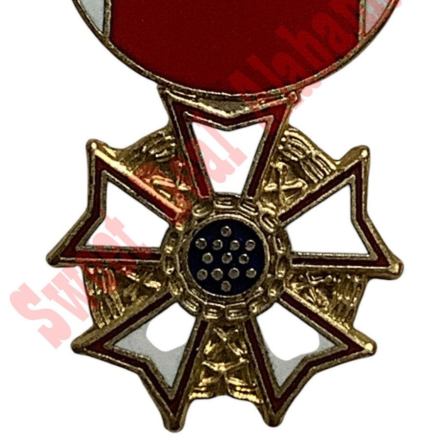 Legion of Merit Medal, Mini, Hat or Lapel Pin 1-1/8"H x 3/4"W