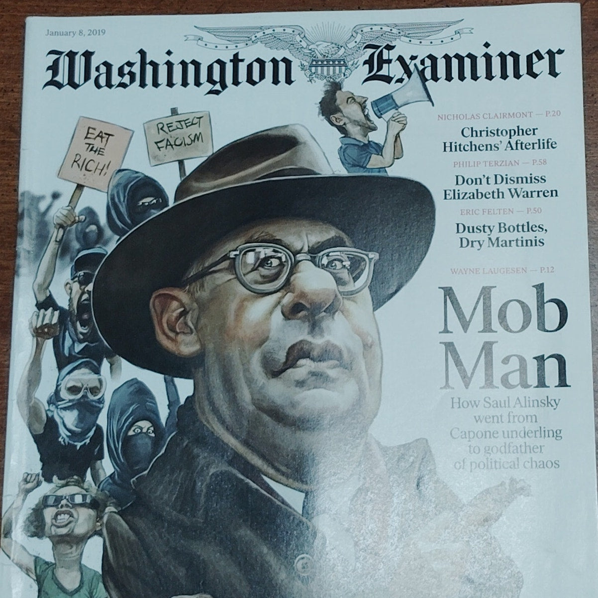 Washington Examiner Magazine - Mob Man Cover - January 8, 2019 Issue