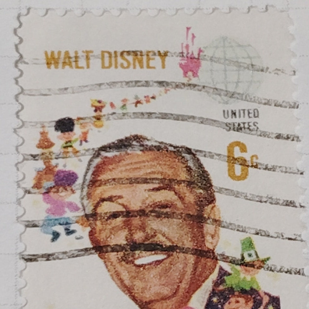 1968 Scott #1355 – 6¢ Walt Disney / Children of the World – Canceled