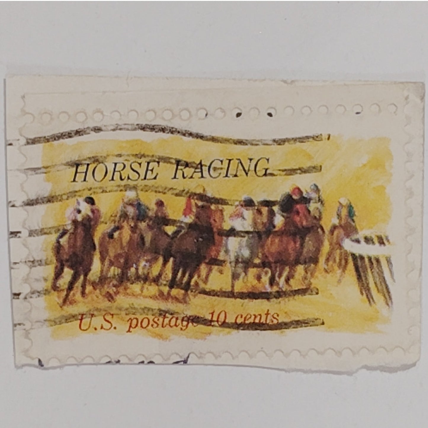 1974 Kentucky Derby Centennial, Single 10¢ Horse Racing Stamp, Photogravure