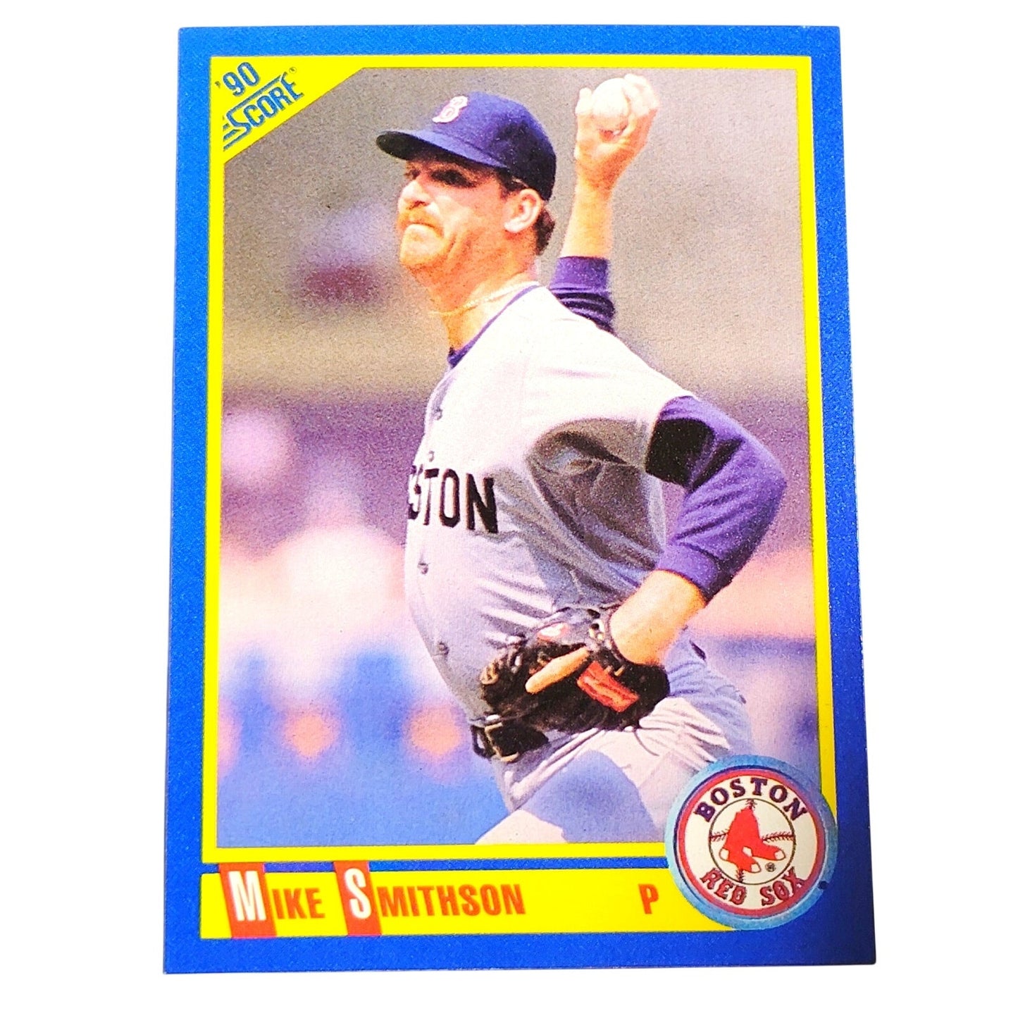 1990 Score Mike Smithson #512 Boston Red Sox Pitcher MLB Baseball EX
