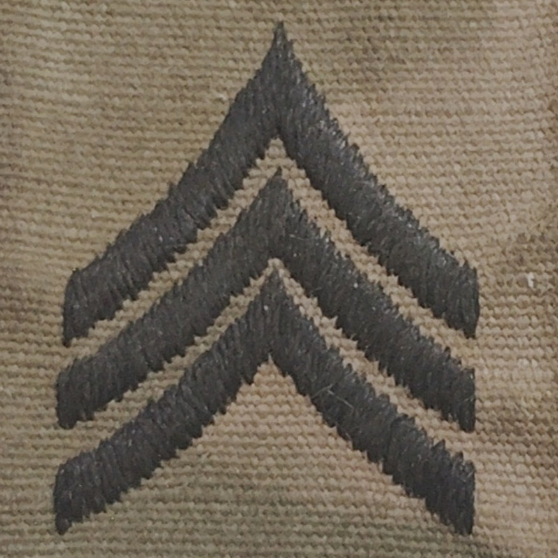 U.S. Army Sergeant SGT Patch E-5 – OCP Scorpion W2 – 2" × 2" Hook (-N-Loop) Device