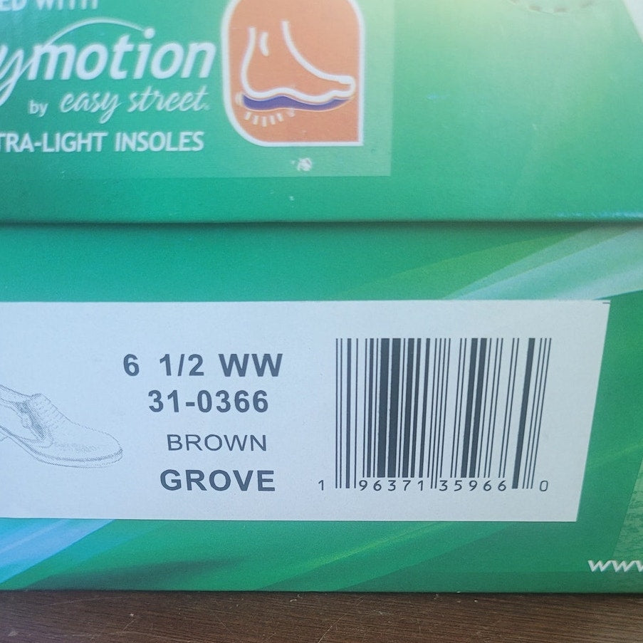 Easy Street Grove Bootie – Brown, Women’s 6.5 WW, Side Zip Comfort Ankle Boot