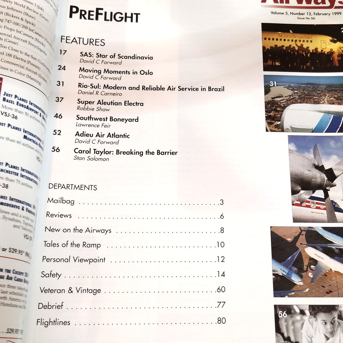 Airways Magazine: A Global Review of Commercial Flight - February 1999 Issue